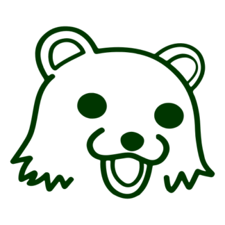 Pedo Bear Decal (Dark Green)